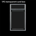 35PT Transparent Trading Card Case UV Protection Collectible Box Trading Card Case Nixie Style B -1pc-