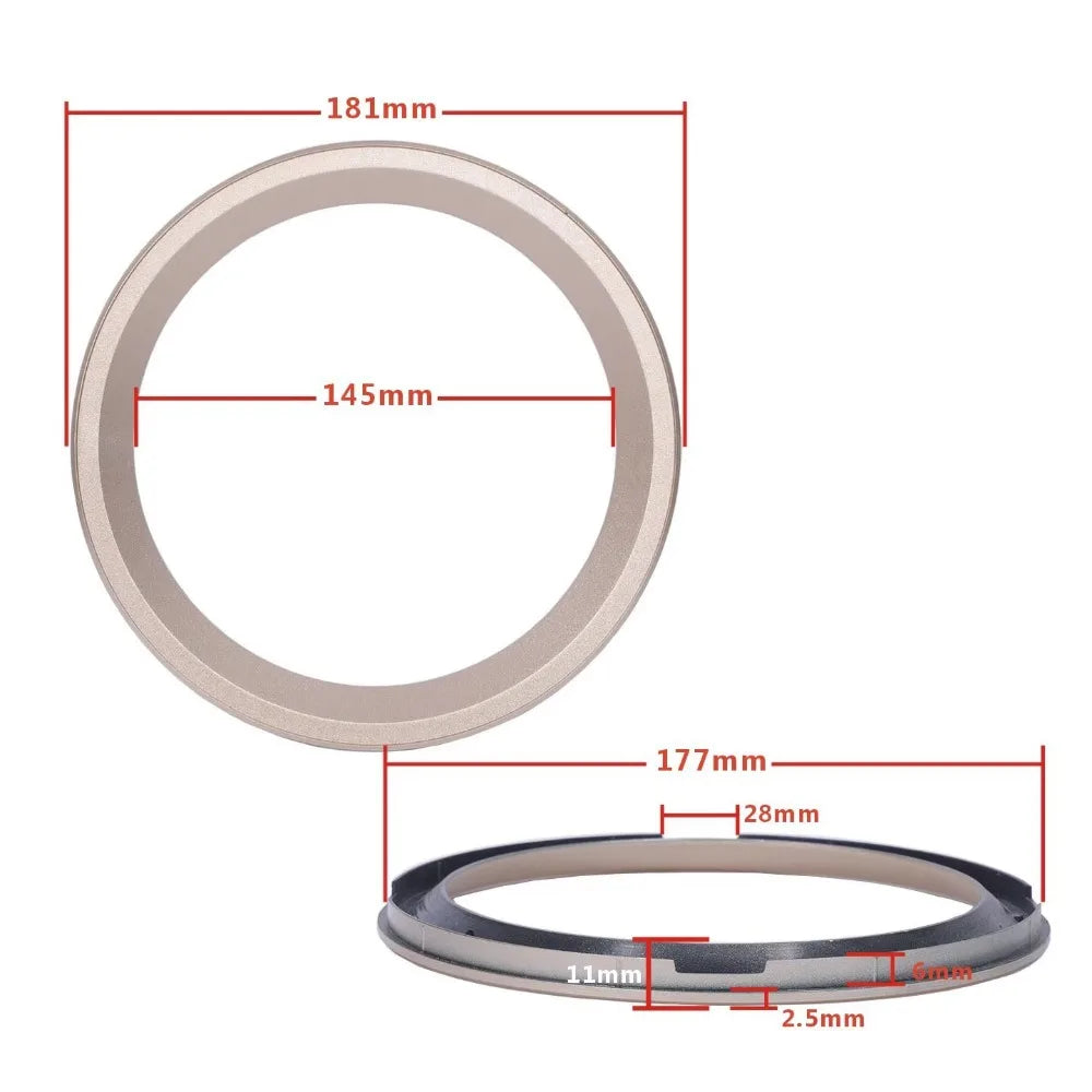 Speaker Trim Ring Bezel 3–8 Inch | Black Silver Gold ABS