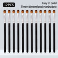 12Pcs Pink Eyeshadow & Concealer Brushes – Soft Synthetic Set Makeup Brush Set Nixie black
