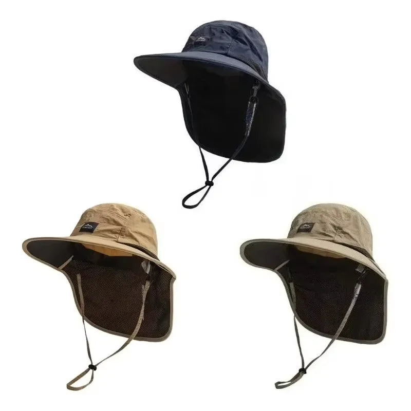 Unisex UV Protection Fisherman Hat – Neck Flap, Quick-Dry Cap Fisherman Sun Hat Nixie