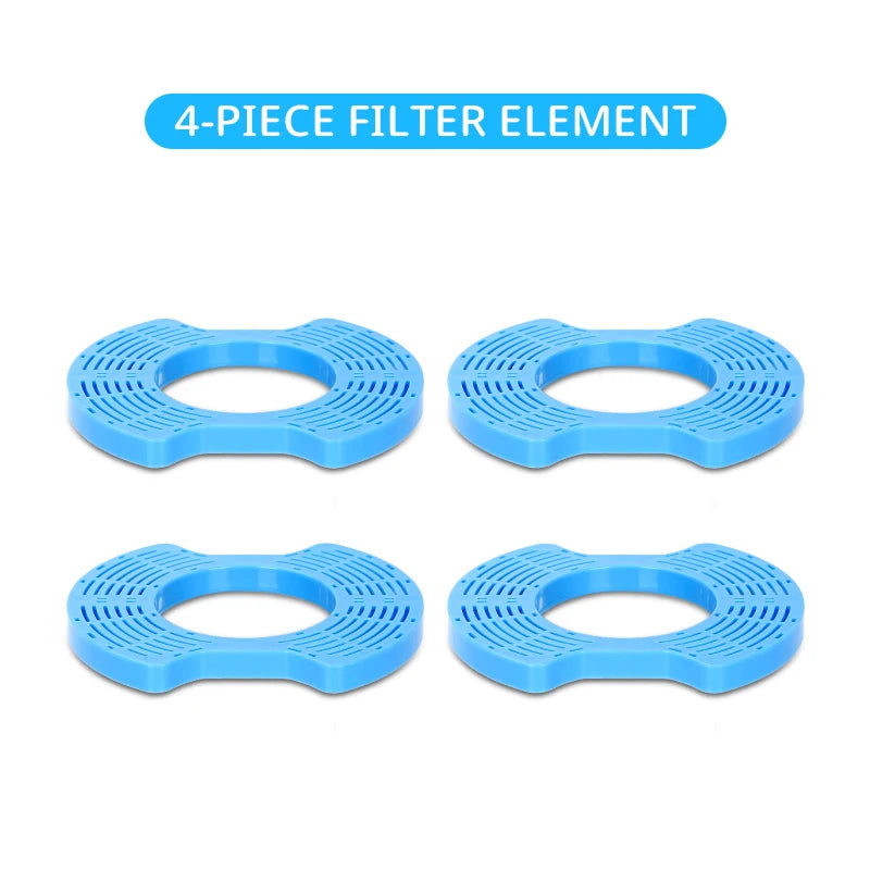 Pet Water Bowl Filter Element for Cat & Dog Fountain Pet Fountain Filter Nixie 4-piece package