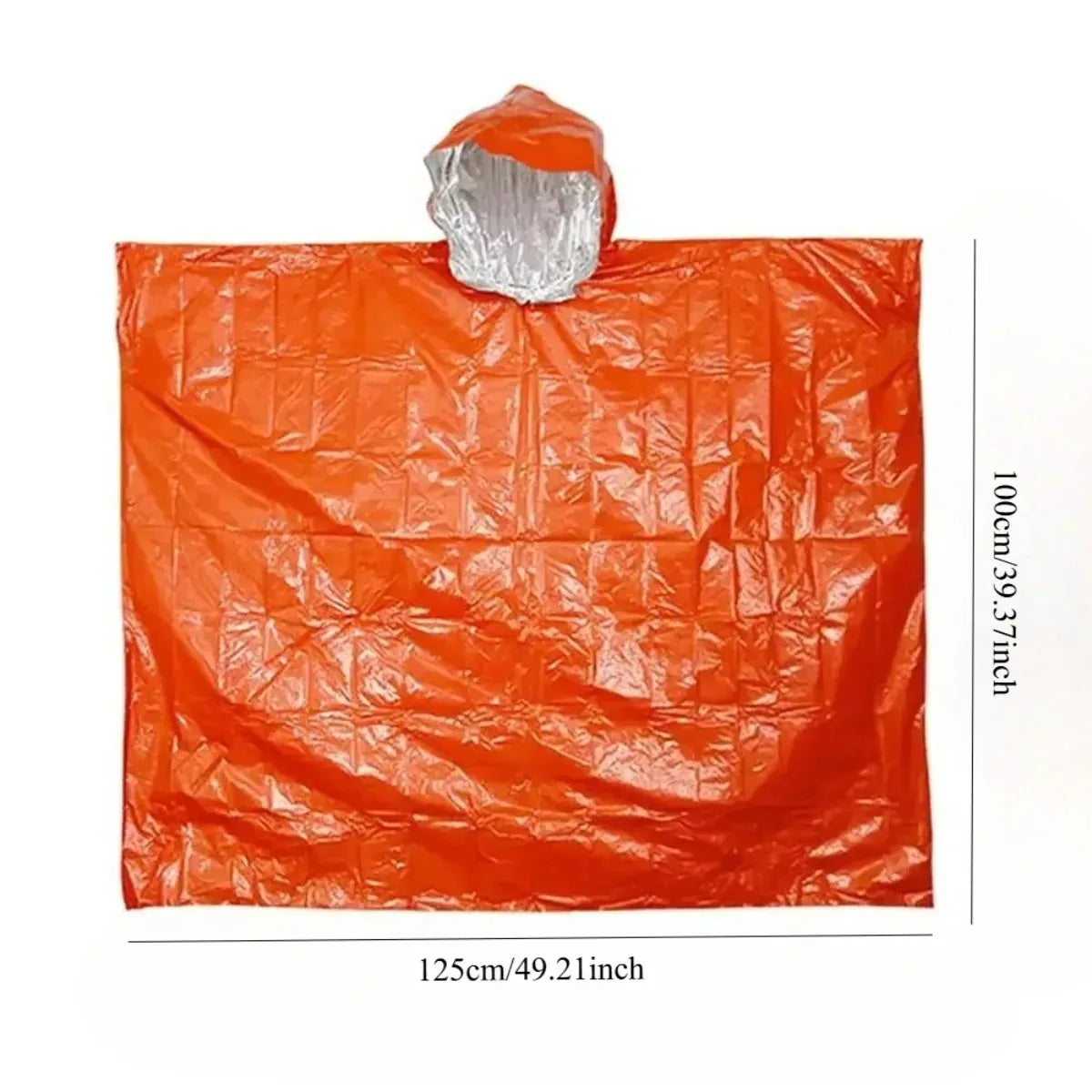 2-in-1 Emergency Rain Poncho & Thermal Survival Blanket Emergency Rain Poncho Nixie