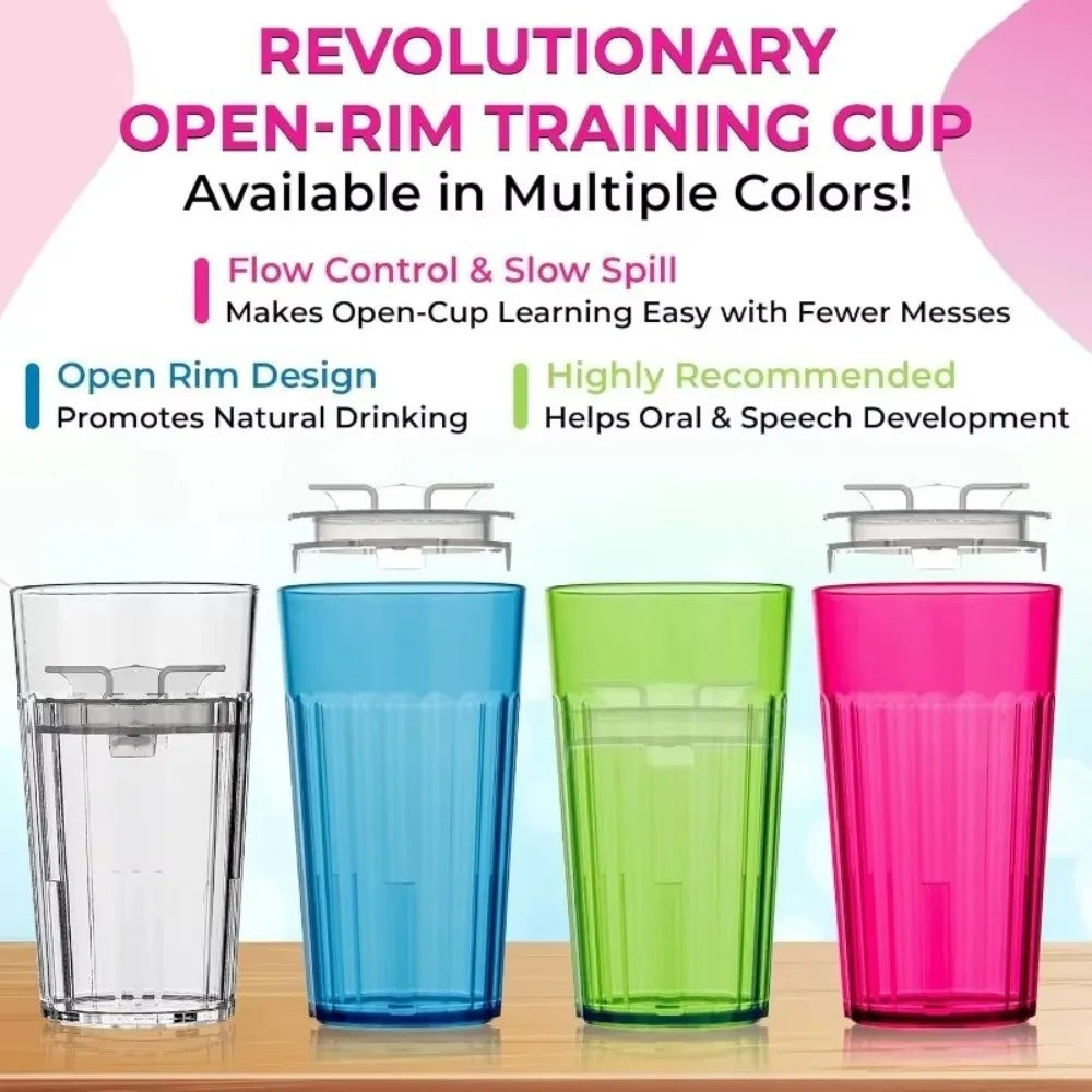 360° Slow-Spill Toddler Weaning Training Cup – BPA-Free Toddler Training Cup Nixie