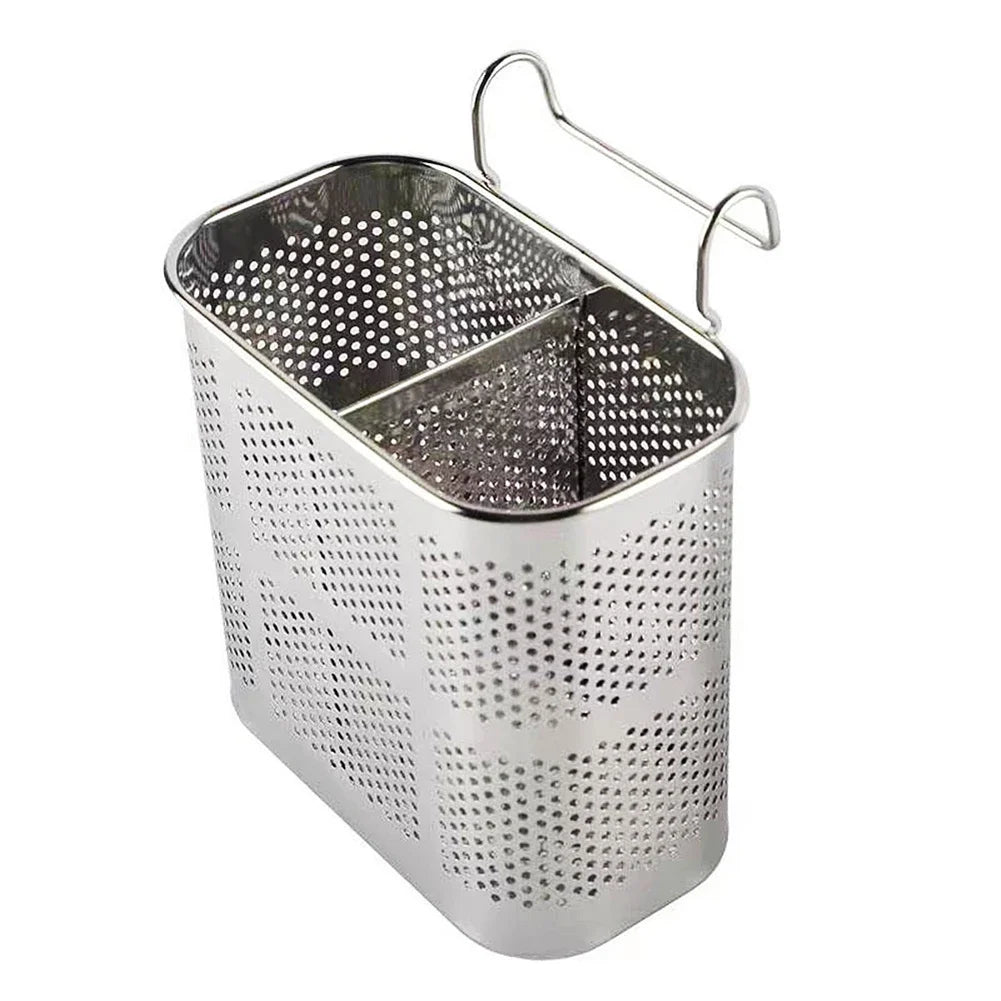 Stainless Steel Utensil Drying Basket & Chopstick Rack Utensil Drying Rack Nixie 1Pcs Silver