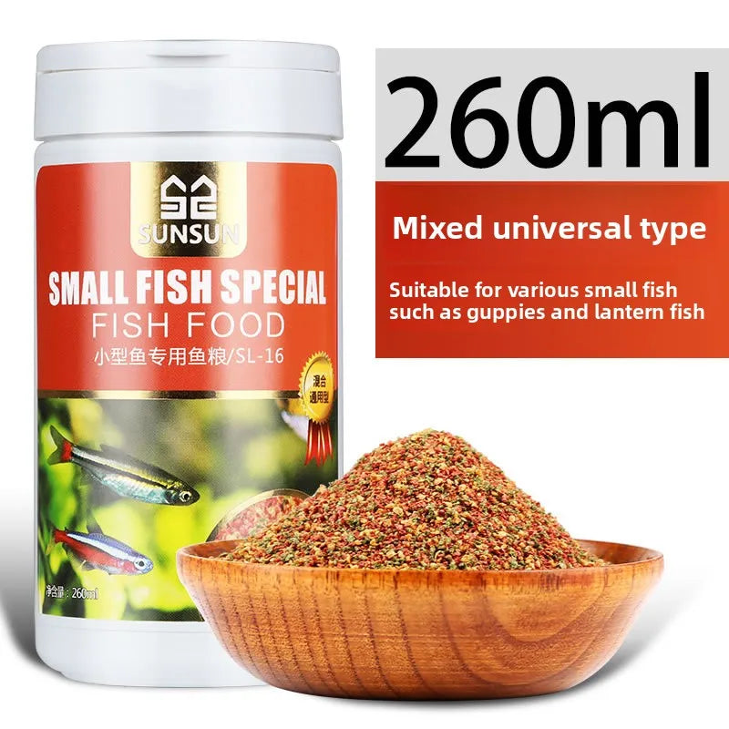 150ml Tropical Fish Food for Guppy & Lantern Fish | High Protein Aquarium Fish Food Nixie SL-16