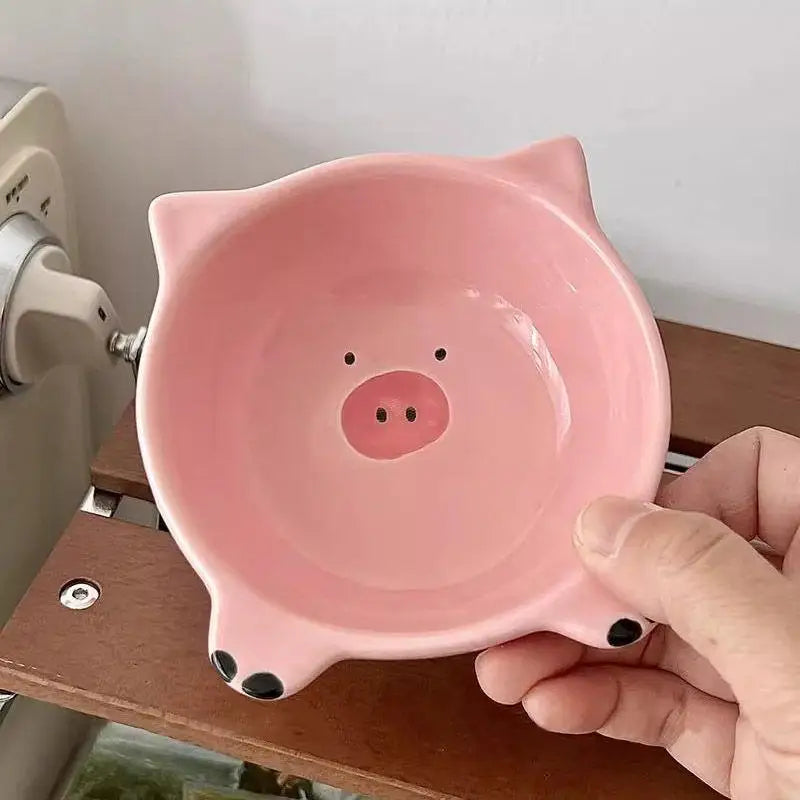 Cute Pig Ceramic Mini Dipping Bowl – Sauce Dish for Hot Pot BBQ Ceramic Dipping Bowl Nixie