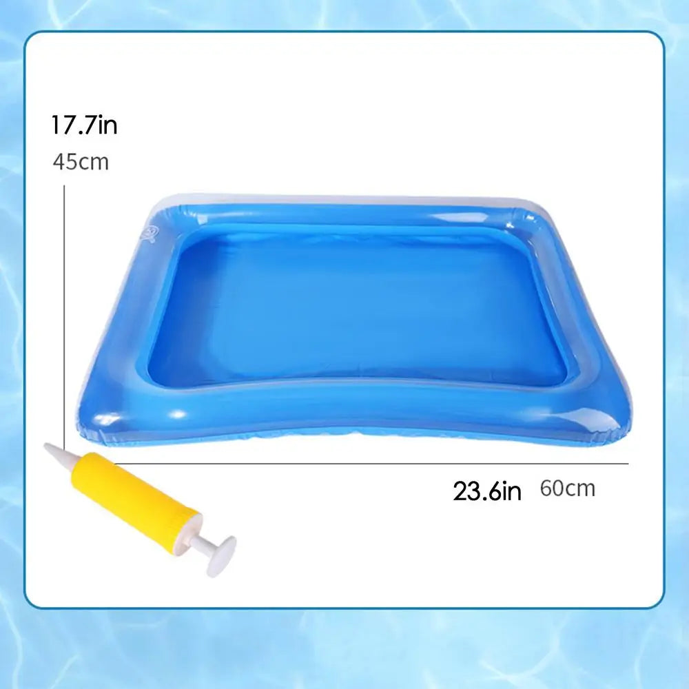 Portable Inflatable Foot Soak Basin – Collapsible PVC Bath