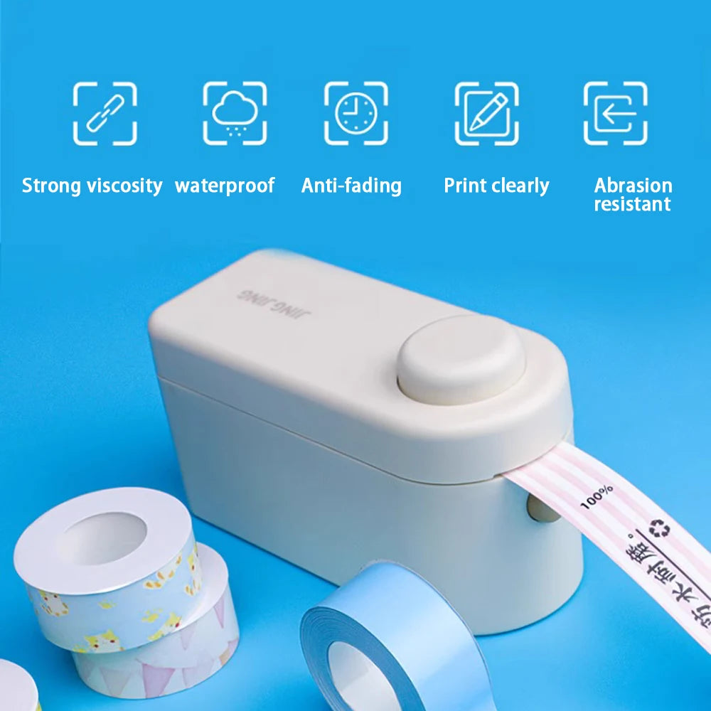 MakeID 16mm Thermal Label Tape – Waterproof Inkless DIY Sticker Thermal Label Tape Nixie