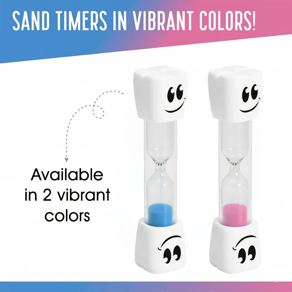 Cute 2-Minute Toothbrush Timer Hourglass for Kids – Smiling Tooth Toothbrush Timer Nixie