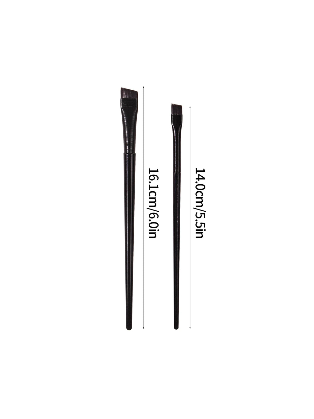Ultra Thin Blade Eyeliner & Eyebrow Brush Set – 2pc Precision Eye Makeup Brush Nixie