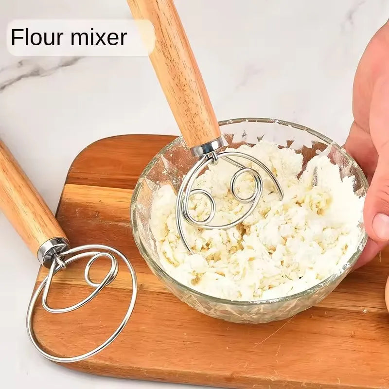 Stainless Steel Dough Whisk – Dutch Bread Kneading Mixer Dough Whisk Nixie