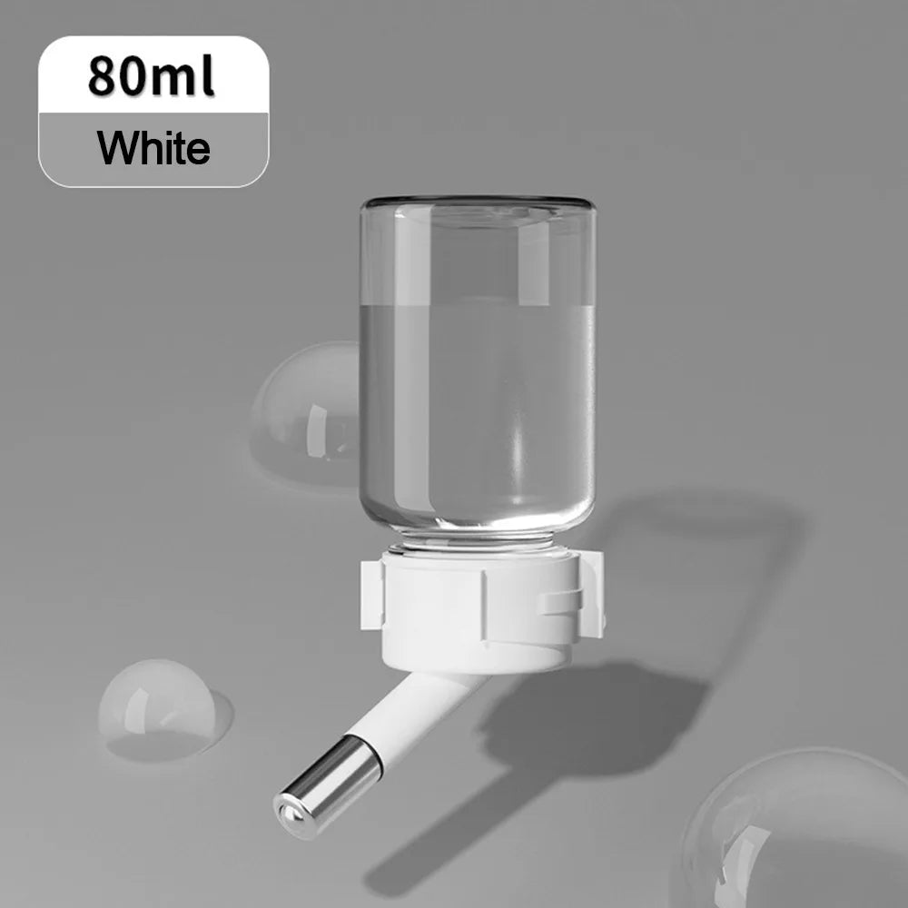 Leakproof Hamster Water Bottle – Hanging Cage Dispenser Pet Water Bottle Nixie 80ml-white