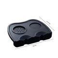 Silicone Coffee Tamping Mat – Non-Slip Espresso Counter Pad Coffee Tamping Mat Nixie black L