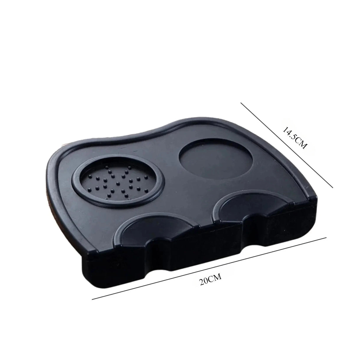 Silicone Coffee Tamping Mat – Non-Slip Espresso Counter Pad Coffee Tamping Mat Nixie black L