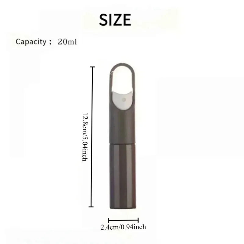 20ml Mini Refillable Travel Spray Bottle with Hook | Nixie