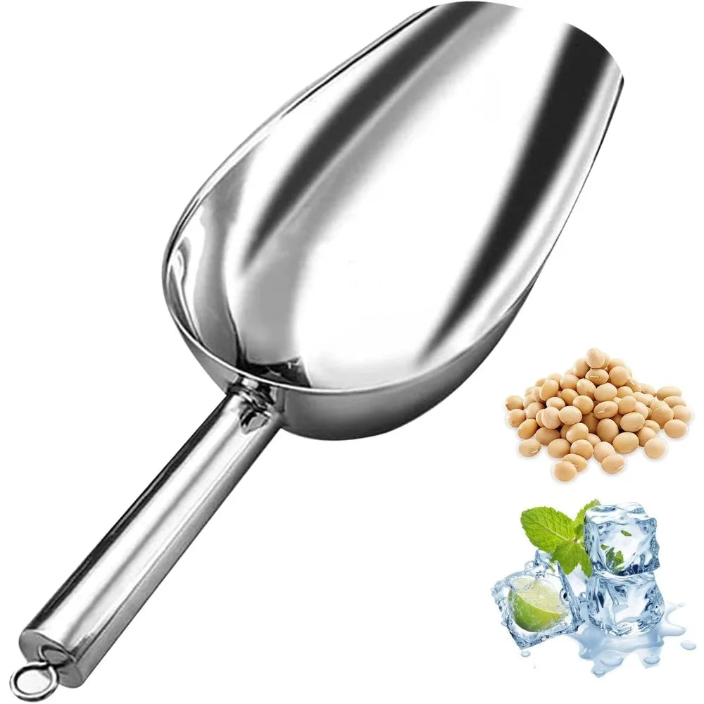 Stainless Steel Ice Scoop – Food, Candy & Pet Food Scoop