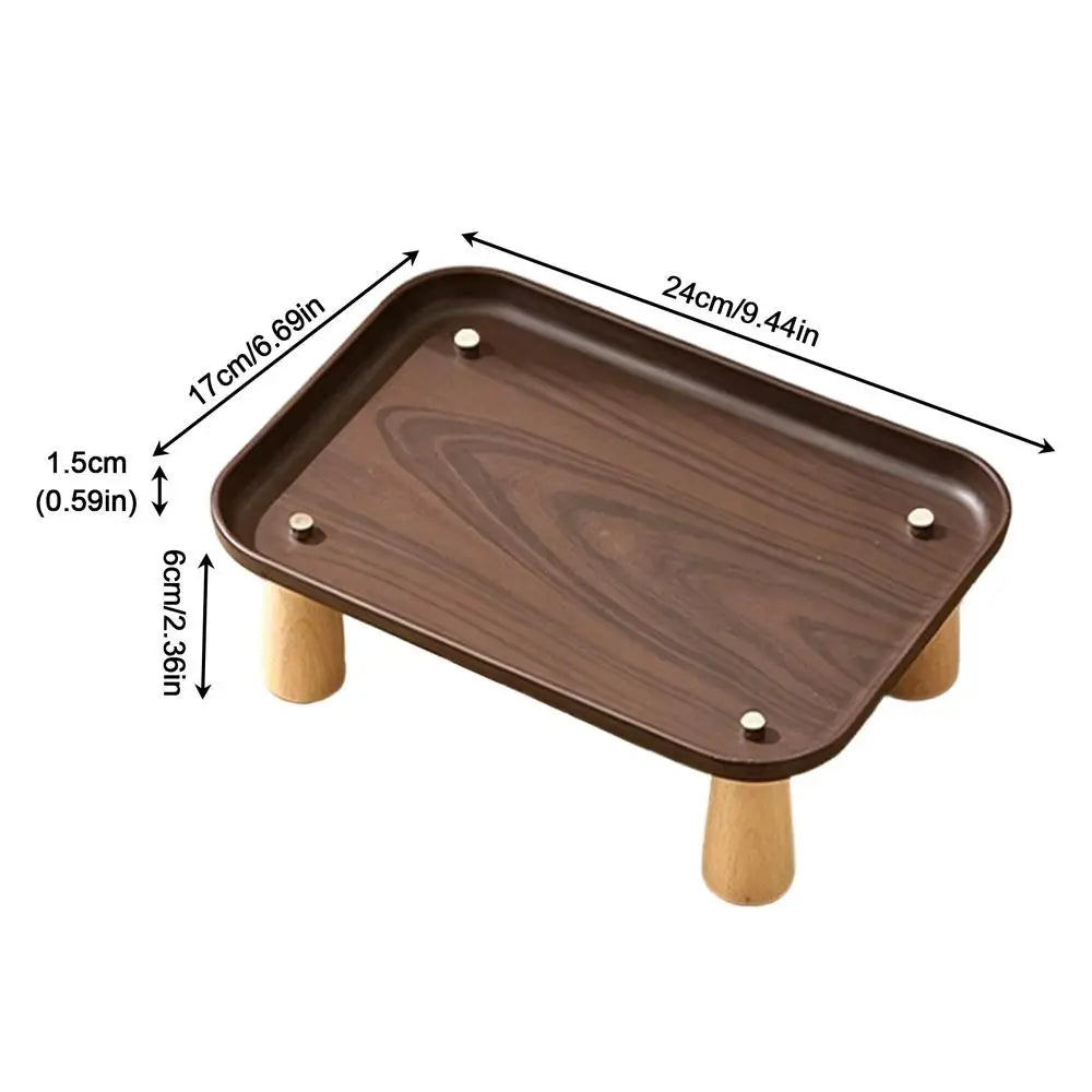 Elevated Cat Food Stand – Raised Anti-Spill Pet Feeder Table Pet Feeder Stand Nixie Black brown