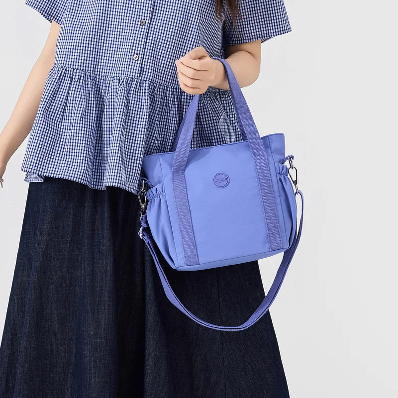 Nixie Large Nylon Tote Bag – Women's Lightweight Crossbody Shoulder Nylon Tote Bag Nixie