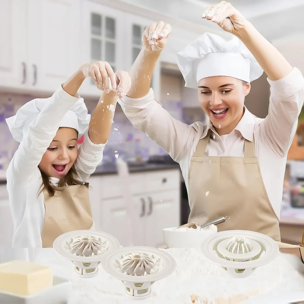 Flower Shaped Dumpling & Bun Maker Mold – DIY Pastry Tool