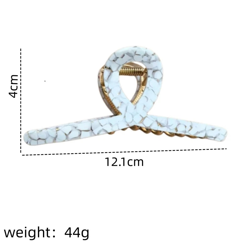 Large Korean Shark Claw Hair Clips for Women – Stylish Updo