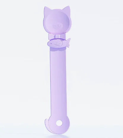 Long Handle Cat Squeeze Feeder Spoon – Treat Dispenser for Pets Pet Feeder Spoon Nixie purple