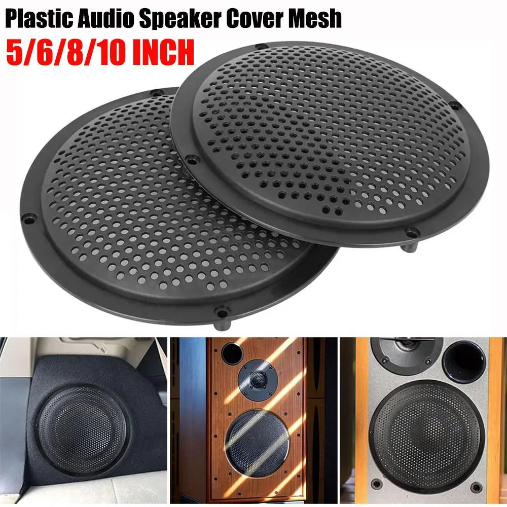 Plastic Speaker Grill Mesh Cover 5/6/8/10 Inch Black Guard Speaker Grill Cover Nixie