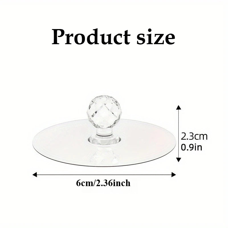 Self-Adhesive Crystal Glass Drawer Knobs – Cabinet Door Handles Cabinet Door Knobs Nixie