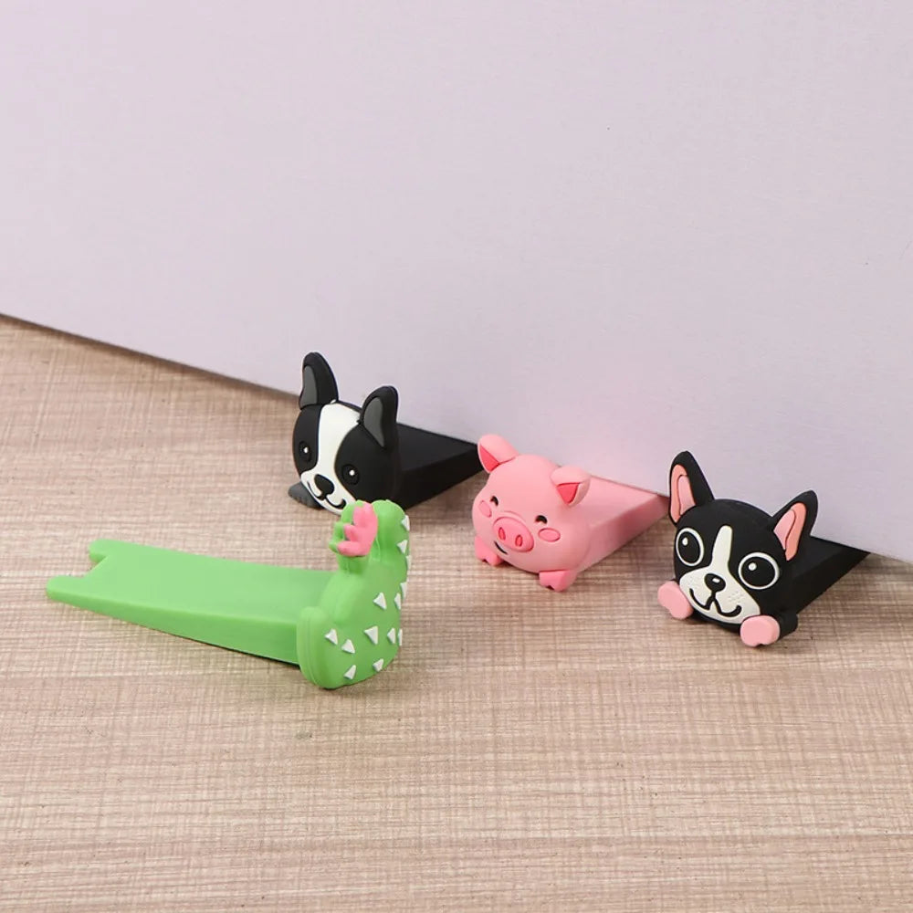 Cartoon Silicone Door Stopper – No-Drill Floor Door Block Floor Door Stopper Nixie