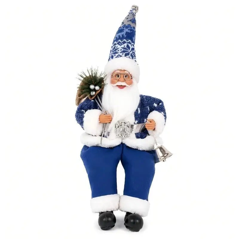 Santa Claus Standing Figurine – Handcrafted Christmas Decor Christmas Figurine Nixie