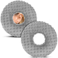Cotton Ear Piercing Pillow with Ear Hole – Side Sleep Comfort Ear Piercing Pillow Nixie Grey