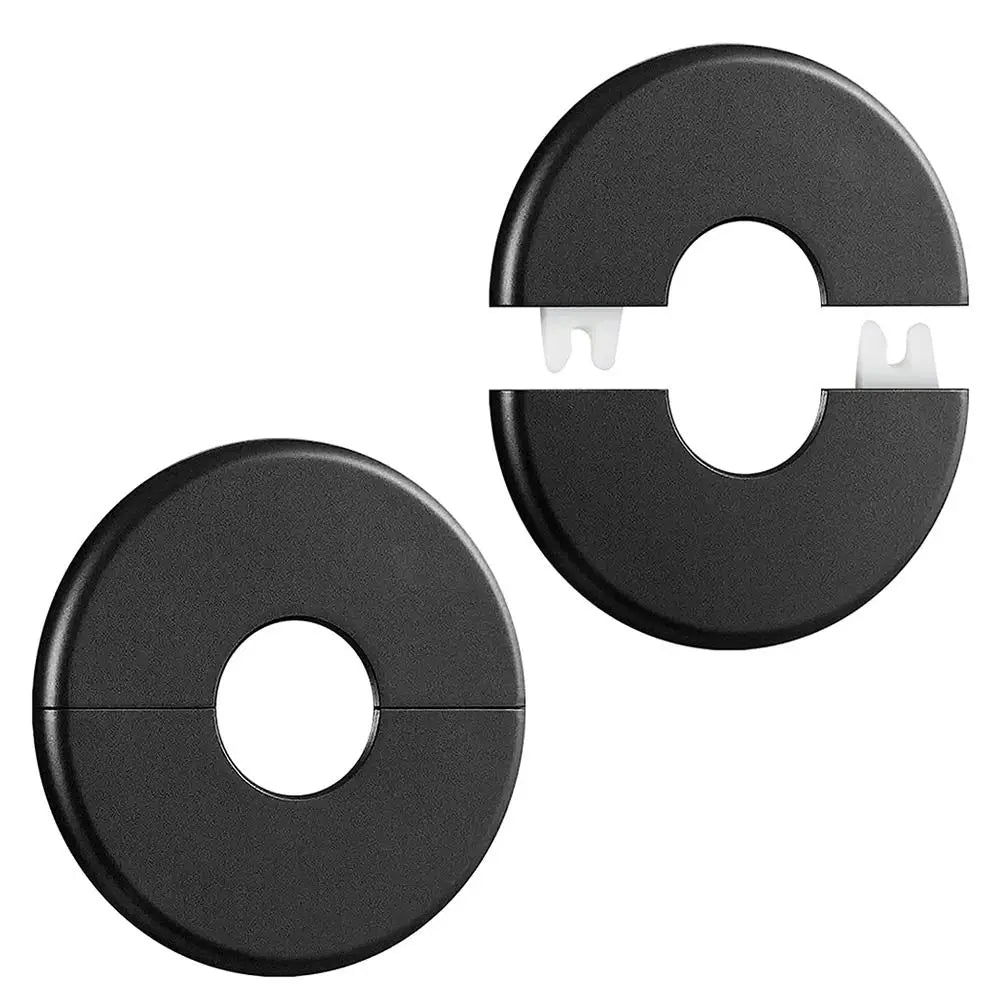 ABS Round Faucet Pipe Decorative Cover – White & Black Pipe Decorative Cover Nixie