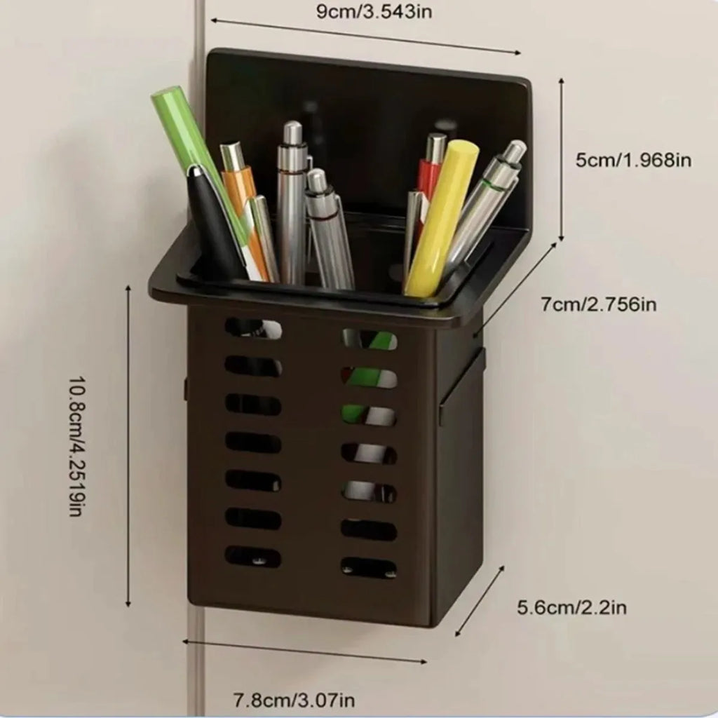 No-Drill Wall Mount Toothbrush Holder & Bathroom Organizer