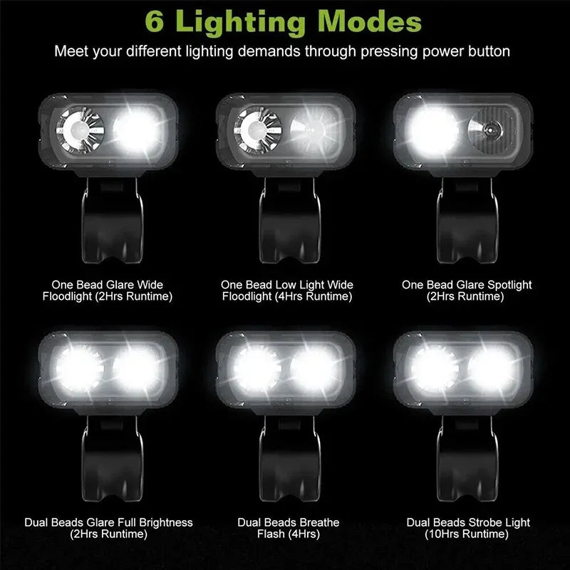 BUCKLOS T6 USB Rechargeable Bike LED Headlight 1000 Lumens Bicycle Headlight Nixie