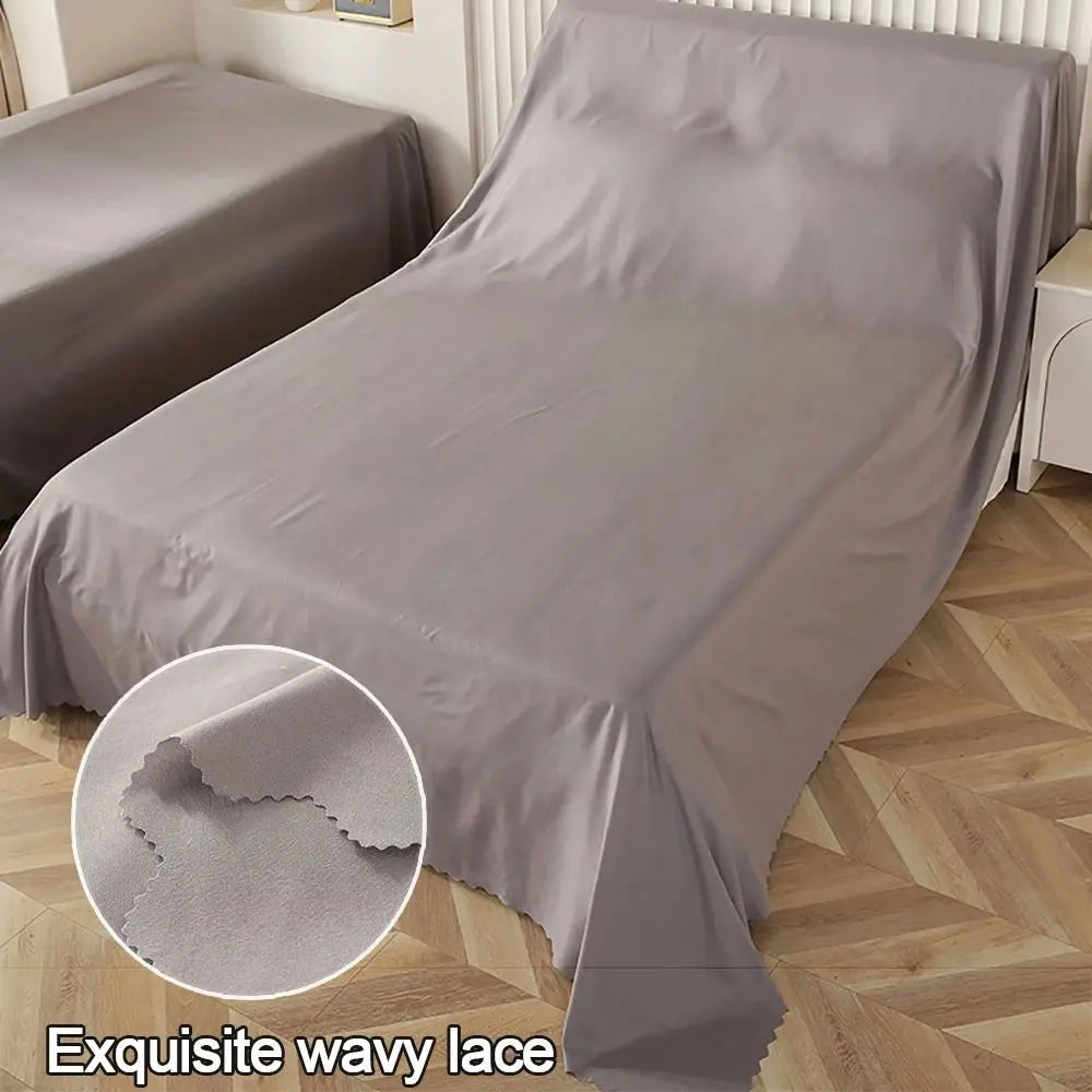 Breathable Furniture Dust Cover – Large Grey Dustproof Cloth