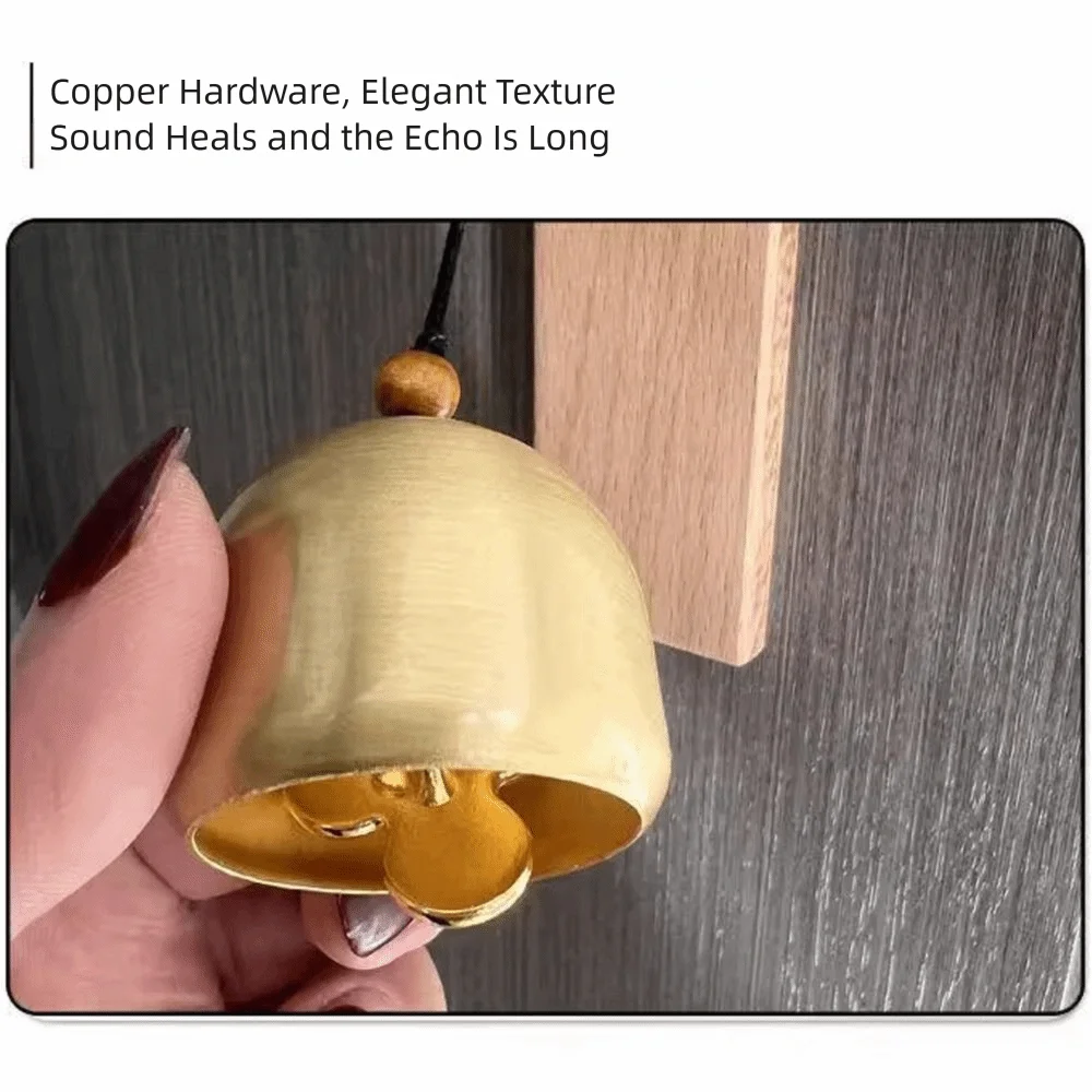 Wooden Door Bell Wind Chime – Japanese Style Shopkeeper Bell Decorative Door Bell Nixie