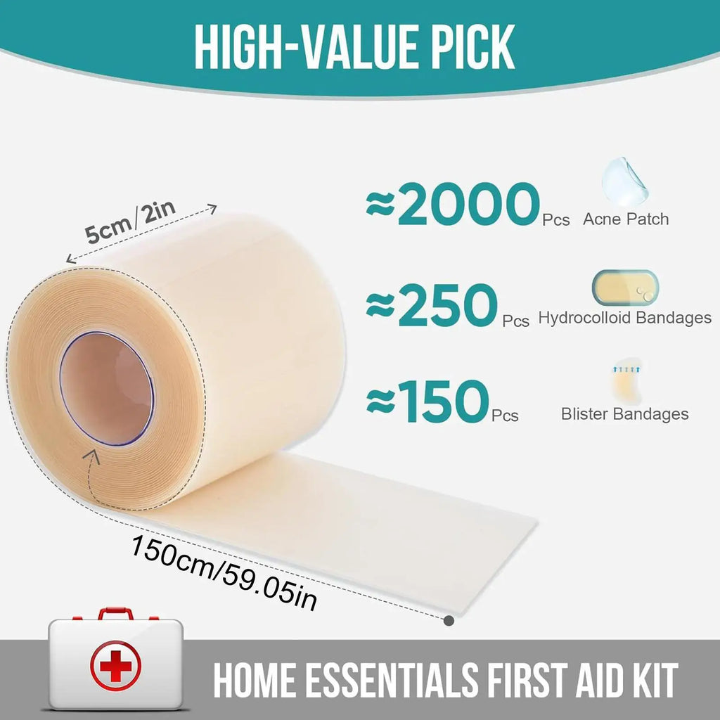 Hydrocolloid Roll Bandage – Waterproof Self-Adhesive Wound Care Hydrocolloid Bandage Nixie