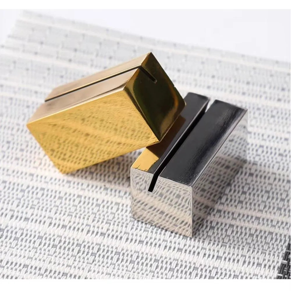 Stainless Steel Table Place Card & Menu Sign Holder Stand