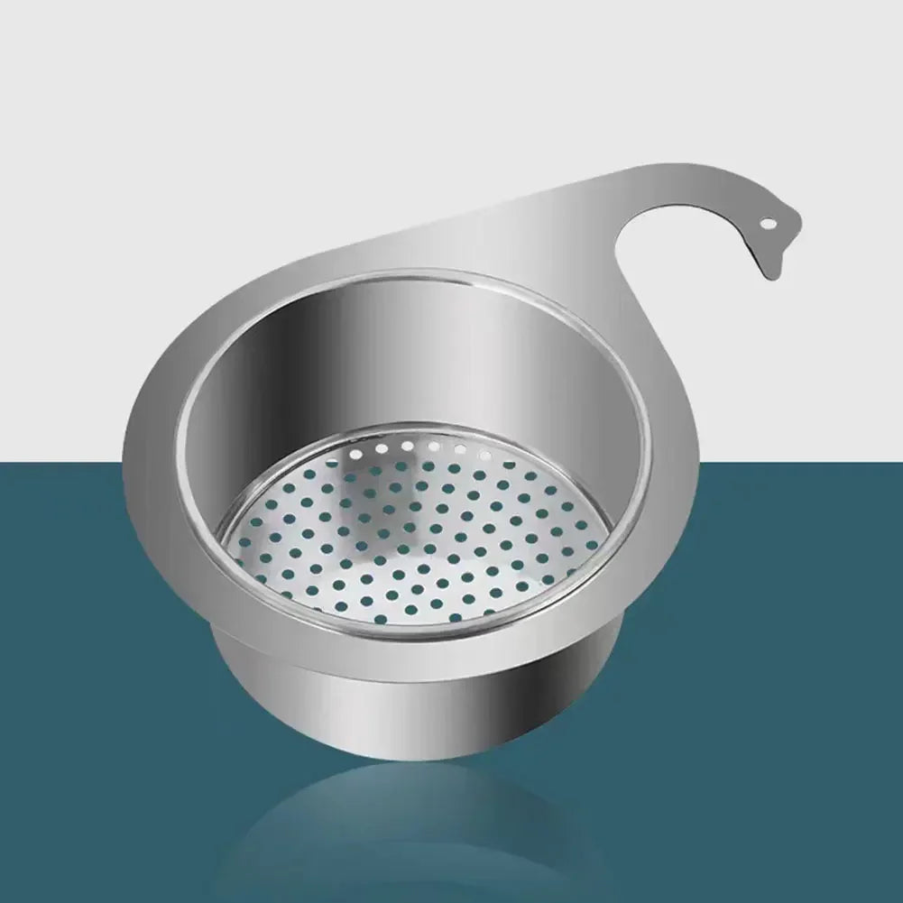 Steel Swan Sink Strainer – Heavy Duty Stainless Drain Basket Sink Drain Strainer Nixie