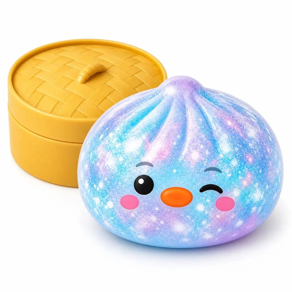 Glitter Steamed Bun Squishy Toy Slow Rising Fidget Sensory Toy Squishy Fidget Toy Nixie