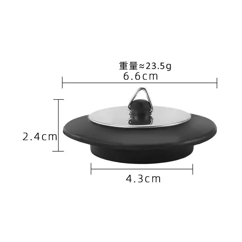 Stainless Steel Sink Stopper with Chain – Leak-Proof Drain Sink Drain Stopper Nixie D