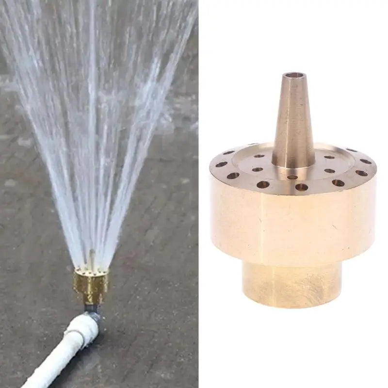 Brass Fountain Nozzle 1/4" 1/2" 3/4" Column Spray Head for Ponds Fountain Spray Nozzle Nixie