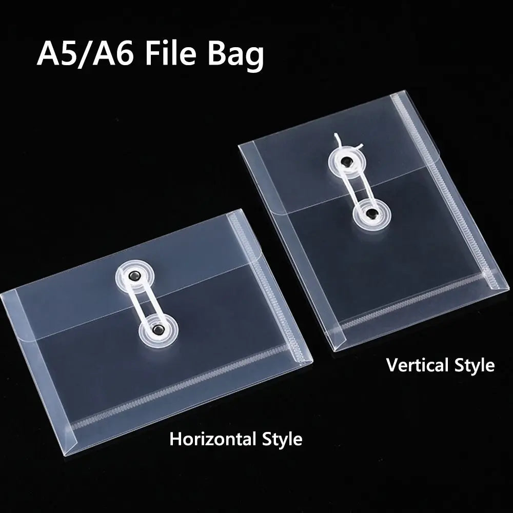 A5/A6 Transparent Plastic File Folder – Waterproof Document Holder Document File Folder Nixie