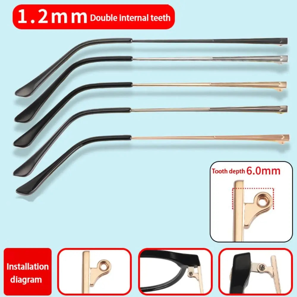 Replacement Glasses Temple Arms – Metal Legs for Eyeglasses Eyeglass Temple Arms Nixie