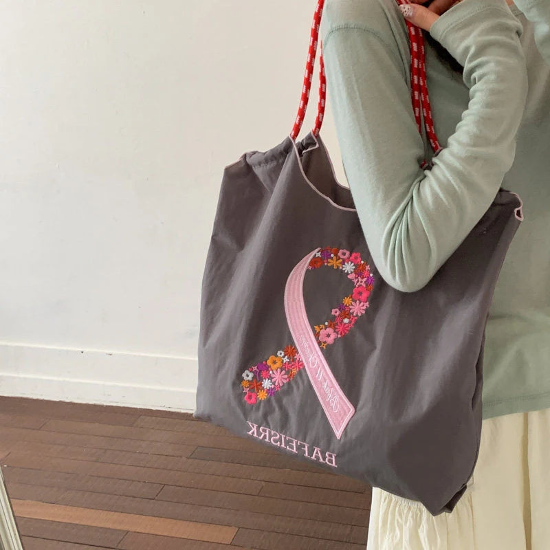 Japanese Embroidered Silk Scarf Large Shoulder Tote Bag for Women Women's Shoulder Bag Nixie