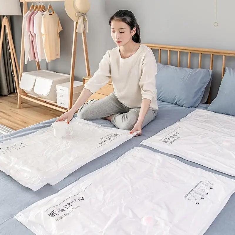 Reusable Airtight Vacuum Storage Bags – Space-Saving Compression Vacuum Storage Bags Nixie
