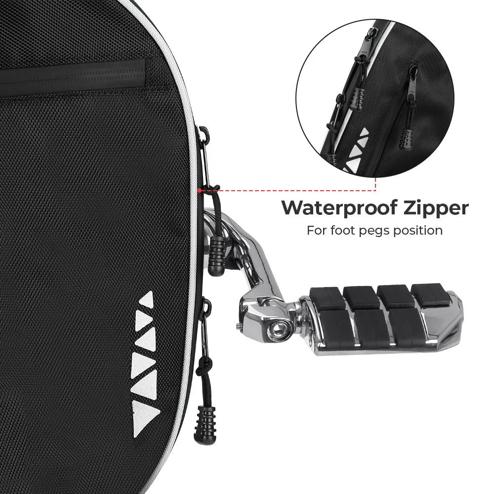 Motorcycle Soft Lower Chaps Leg Bag Touring Road King Glide 1980-2025 Motorcycle Soft Lowers Nixie