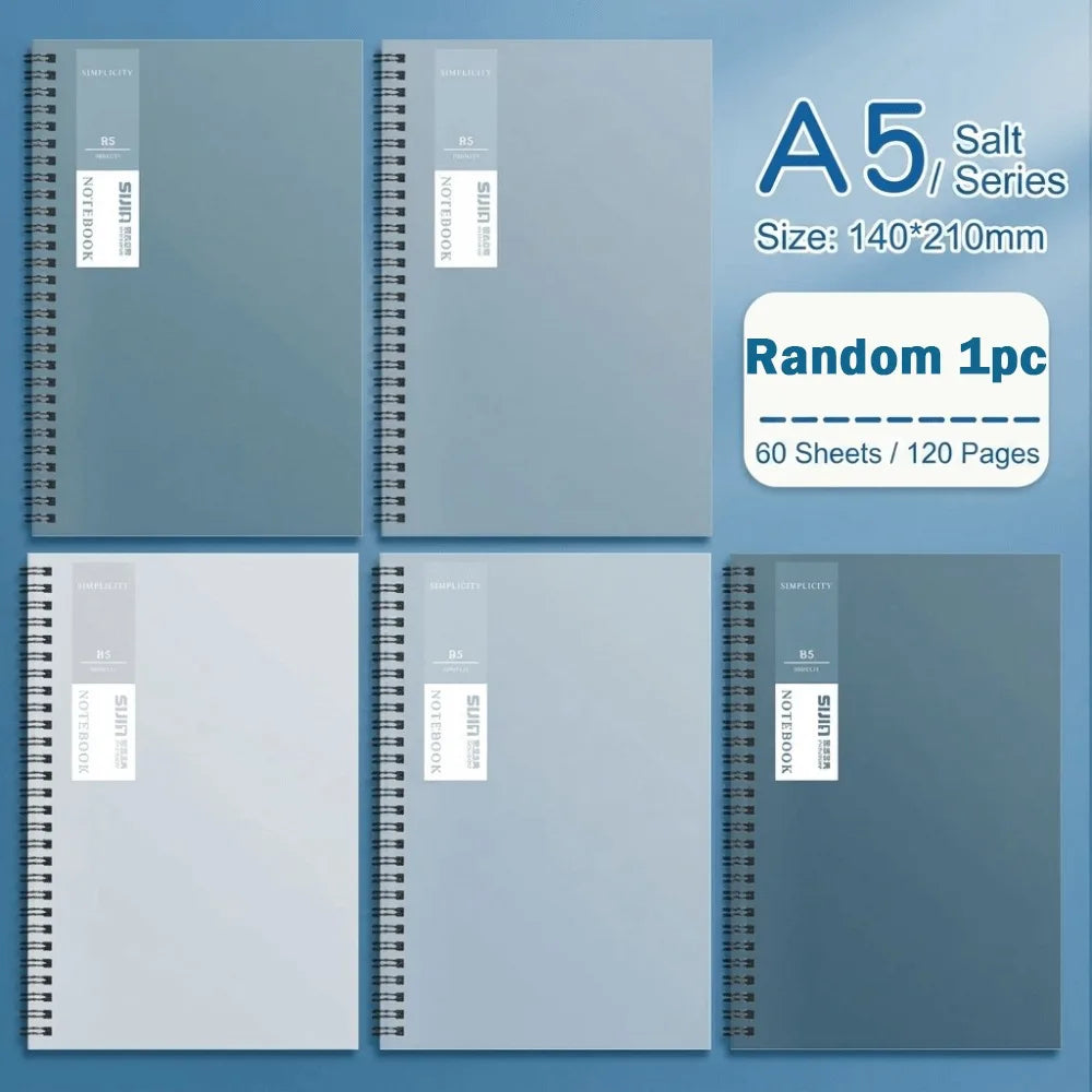 Double Spiral Notebook A5/B5 – 60 Sheets Minimalist Style