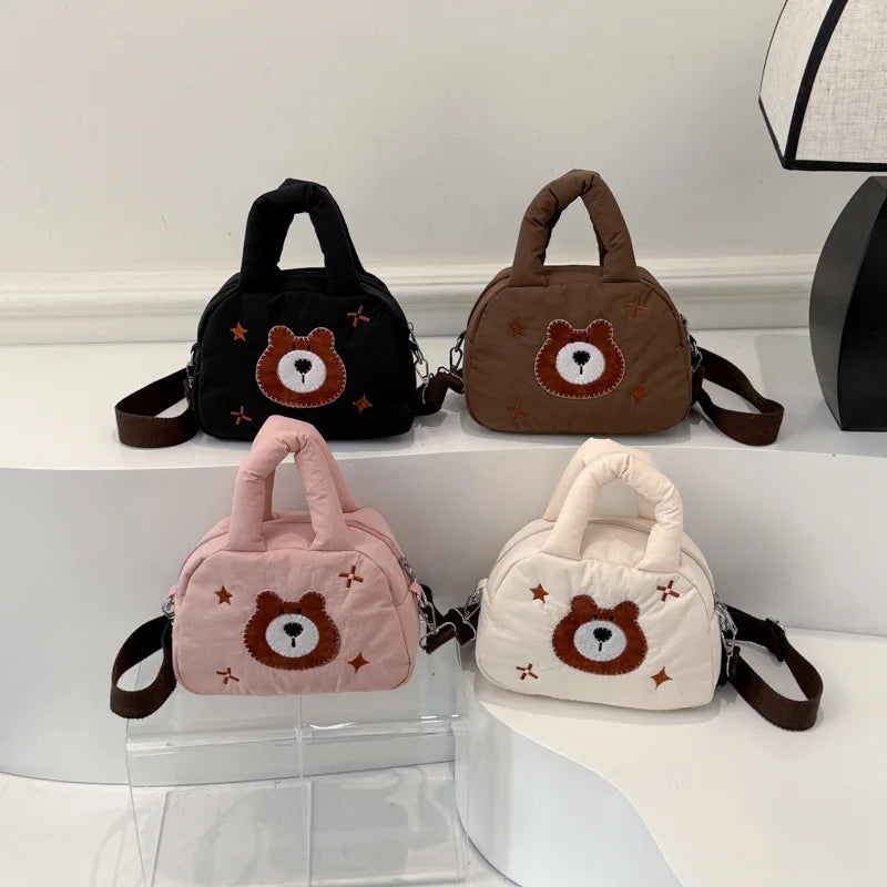 Korean Cute Bear Cartoon Crossbody Bag for Girls | K-Style Crossbody Bag Nixie