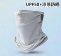 UPF 50+ UV Protection Scarf Face Mask – Outdoor Sun Shield Sun Protection Scarf Nixie Light Grey