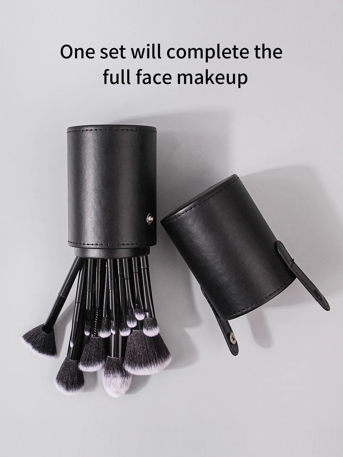 Nixie 3–21 Pc Makeup Brush Set with Holder & Powder Puff Makeup Brush Set Nixie